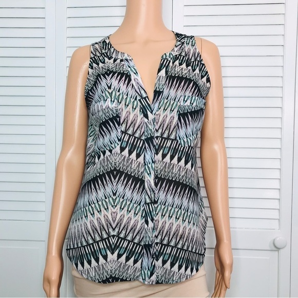 SANCTUARY Sleeveless Aztec Print Blouse Size Medium - Picture 1 of 7